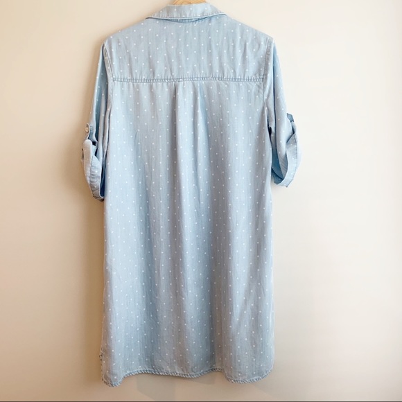 SOLD Cloth & Stone | Polka Dot Chambray Dress - Picture 10 of 10